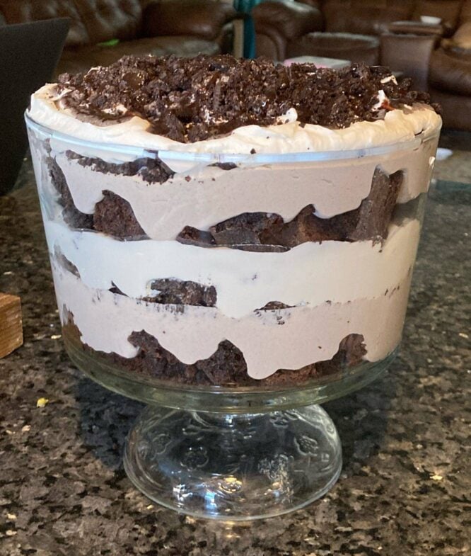 Delicious Mint Oreo Trifle Out of the Box Baking