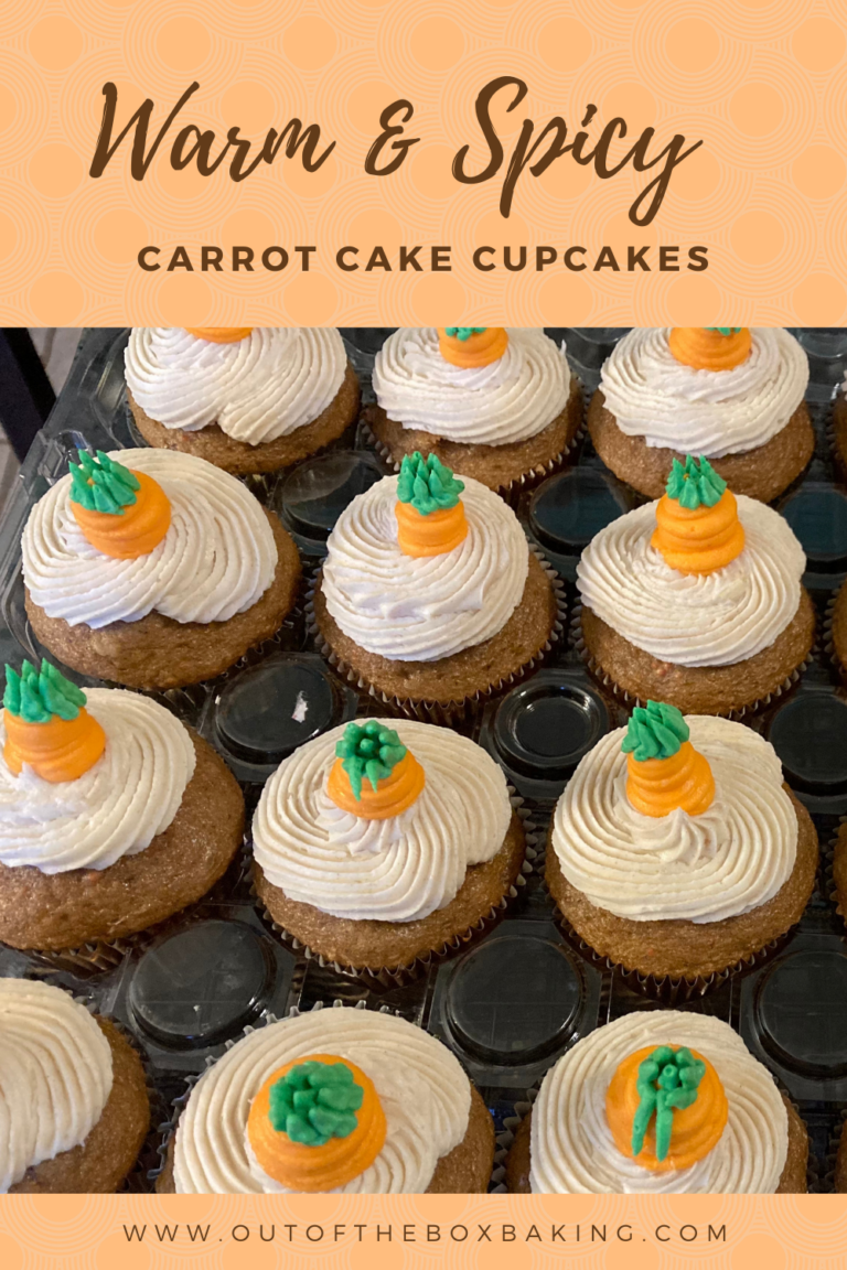 Easy Carrot Cake Cupcakes (doctored cake mix)