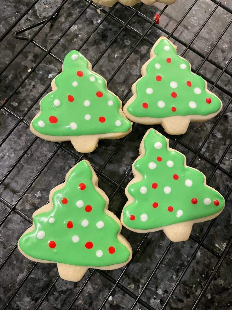 Christmas tree cookies