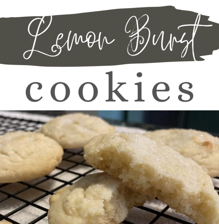 Lemon Burst Cookies (Lemon Sugar Crinkle Cookies)