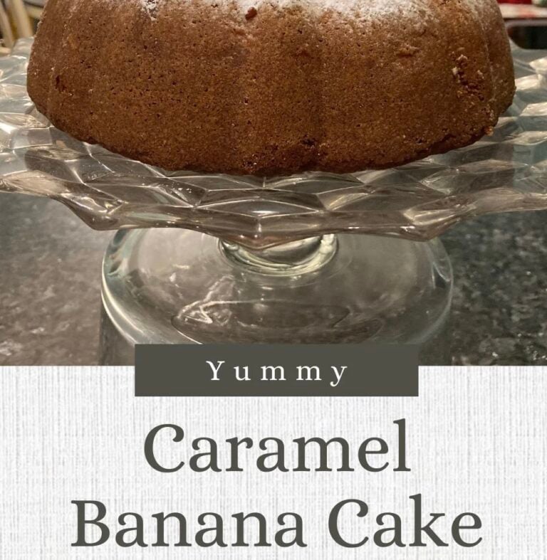 Easy Caramel Banana Cake