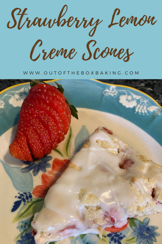Strawberry Lemon Creme Scones