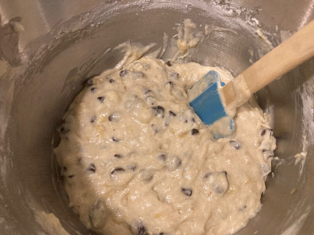 banana chocolate chip muffins