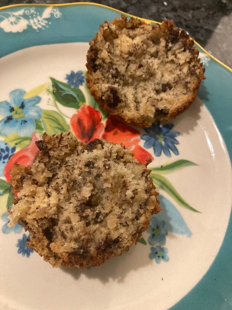banana chocolate chip muffins