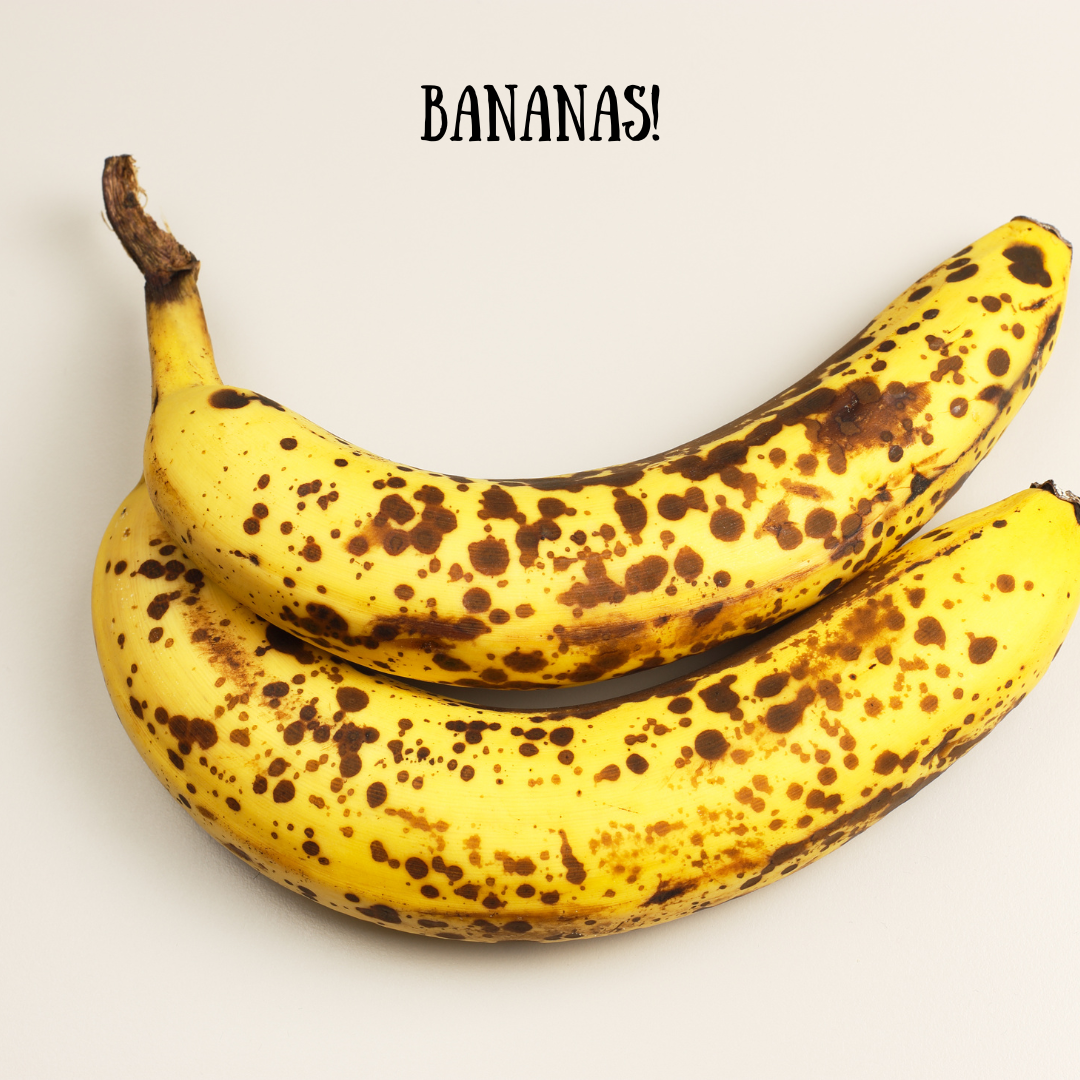 speckled bananas
