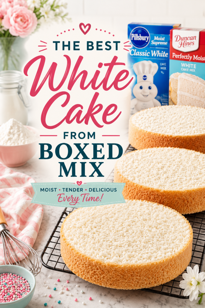 How to Make the Best White Cake from Boxed Mix (Moist & Tender)