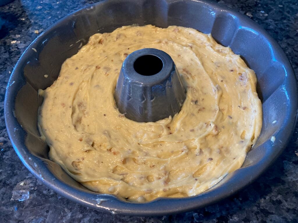 Luscious Brown Butter Walnut Cake with Maple Glaze from Out of the Box Baking.com