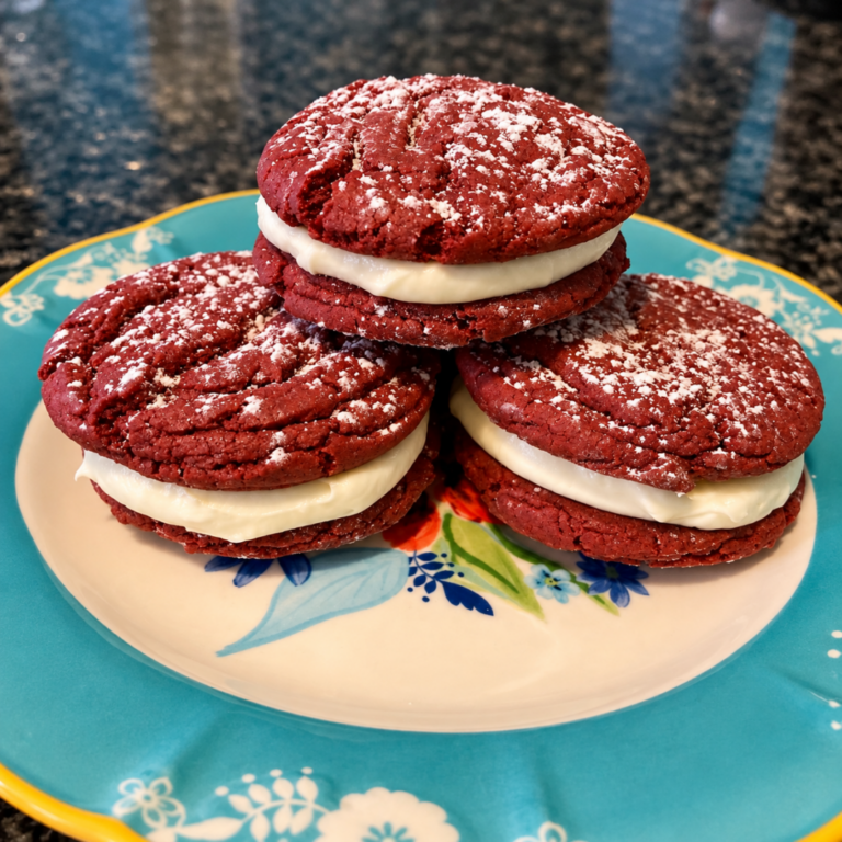 Red Velvet Whoopie Pies (Easy Cake Mix Recipe)