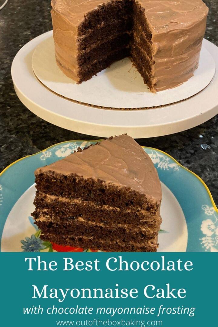 Best Chocolate Mayonnaise Cake (with chocolate mayonnaise frosting)