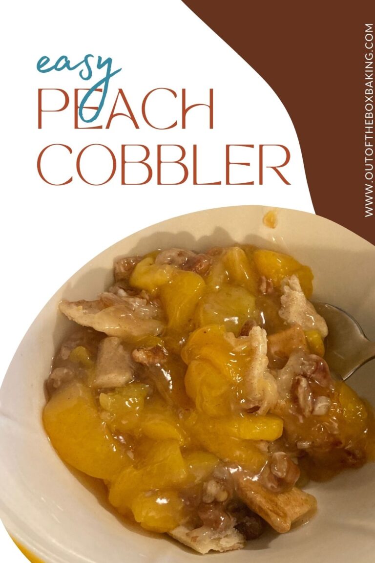 Easy Peach Cobbler (with pie crust)