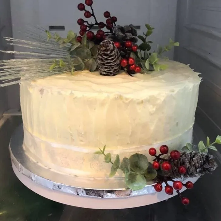 Christmas cake - doctored cake mix
