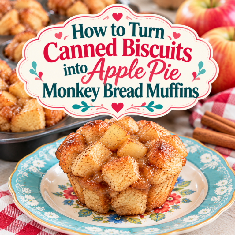 How to Turn Canned Biscuits into Apple Pie Monkey Bread Muffins