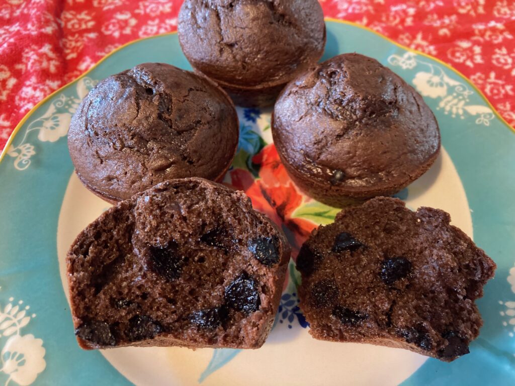 Double Dark Chocolate Espresso Muffins from Out of the Box Baking.com