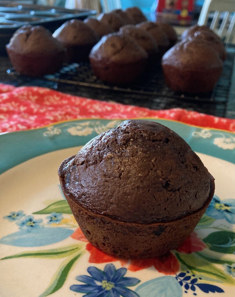 Double Dark Chocolate Espresso Muffins from Out of the Box Baking.com