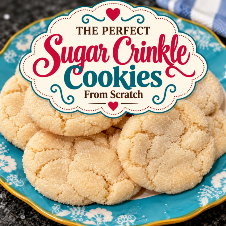 The Perfect Sugar Crinkle Cookies