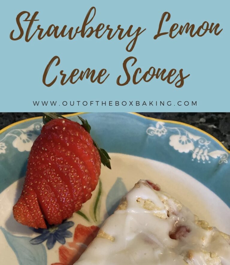 Strawberry Lemon Creme Scones