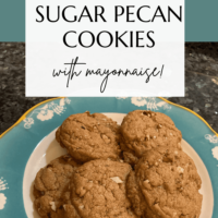 Brown Sugar Pecan Cookies (with Mayonnaise)