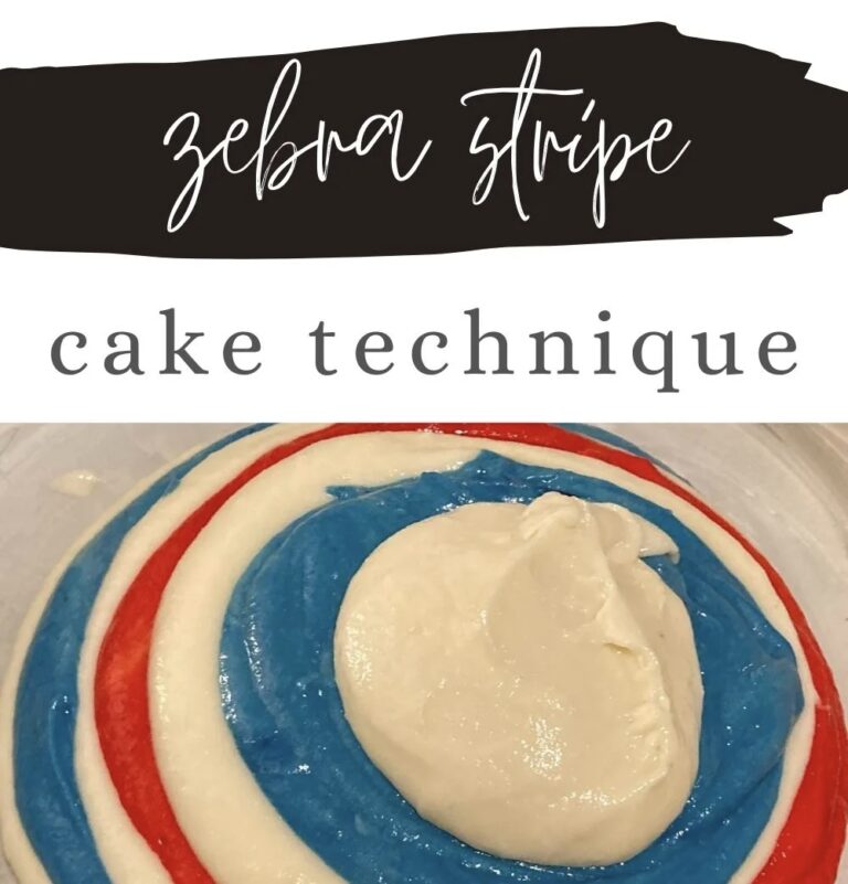 Zebra Stripe Cake Technique