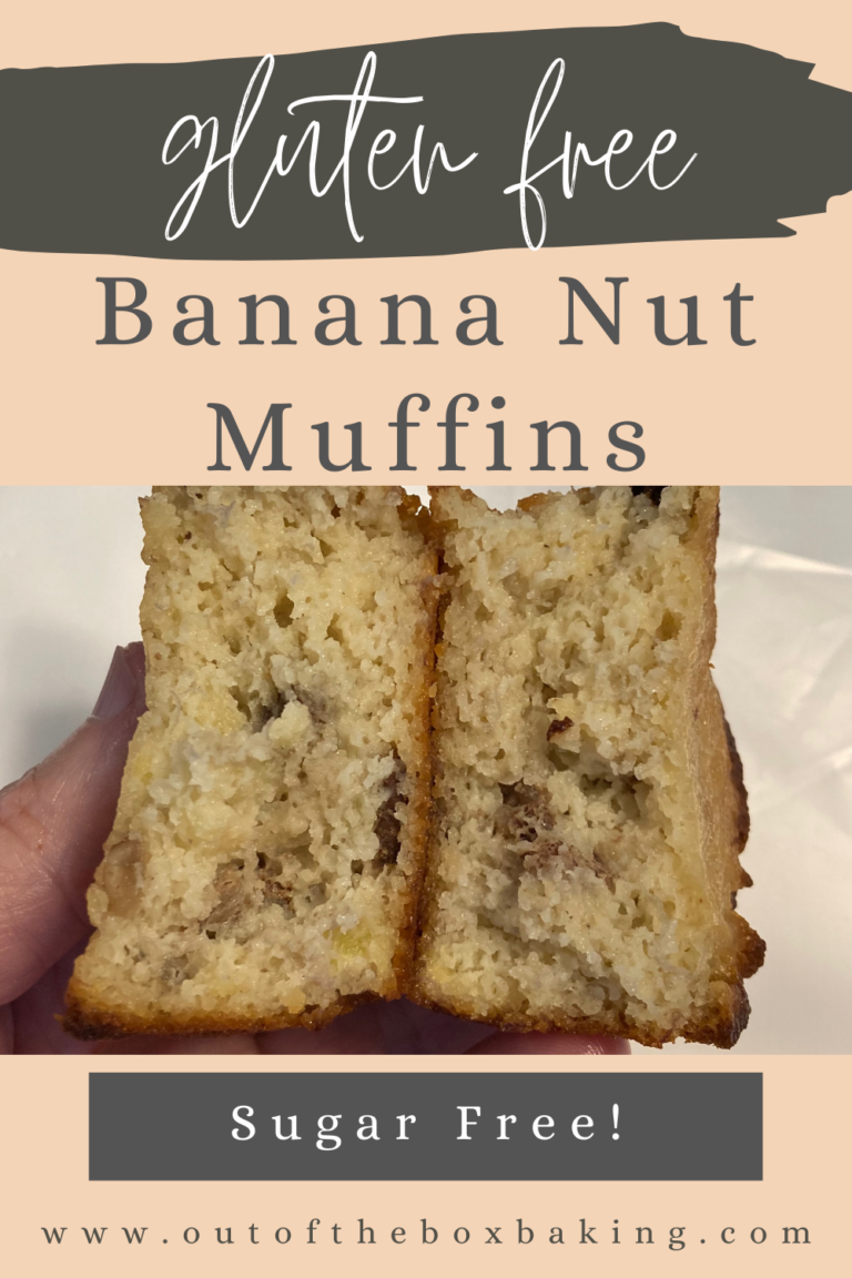 Gluten Free, Sugar Free Banana Nut Muffins (with chocolate chips)