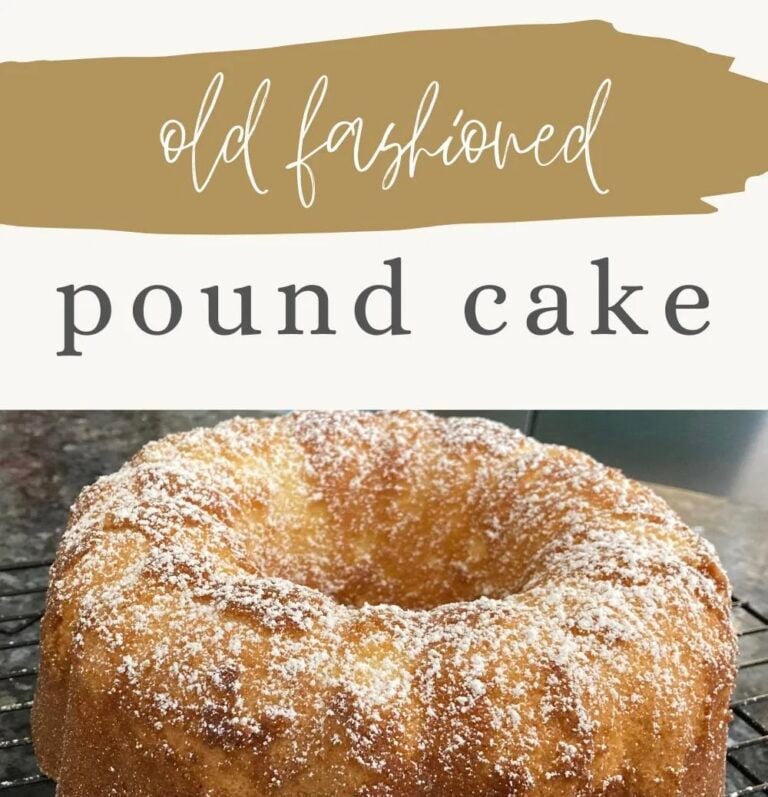 How to Make Old-Fashioned Pound Cake with Whipping Cream (Moist & Simple)