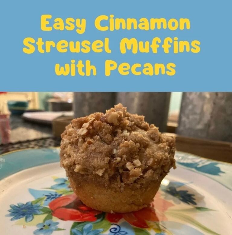 Easy Cinnamon Streusel Muffins with Pecans