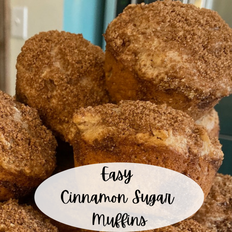 Cinnamon Sugar Muffins (doctored cake mix)