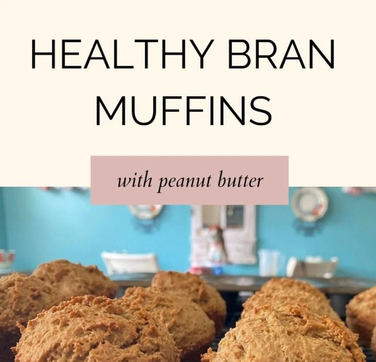 Healthy Bran Muffins with Peanut Butter