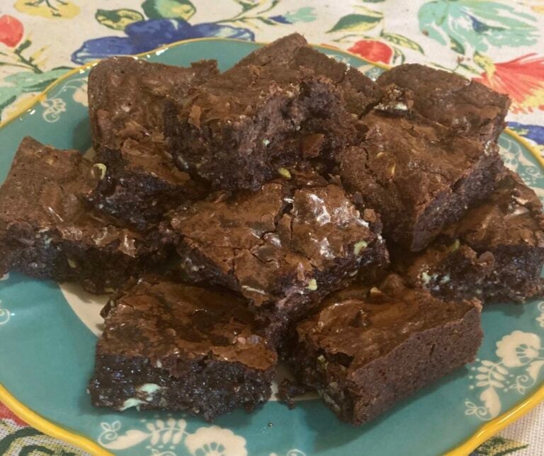 Easy Mint Chocolate Brownies (Doctored Brownie Mix)