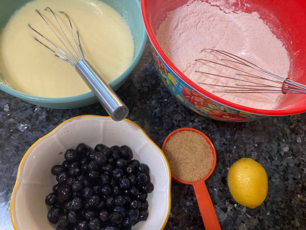 lemon berry muffin ingredients