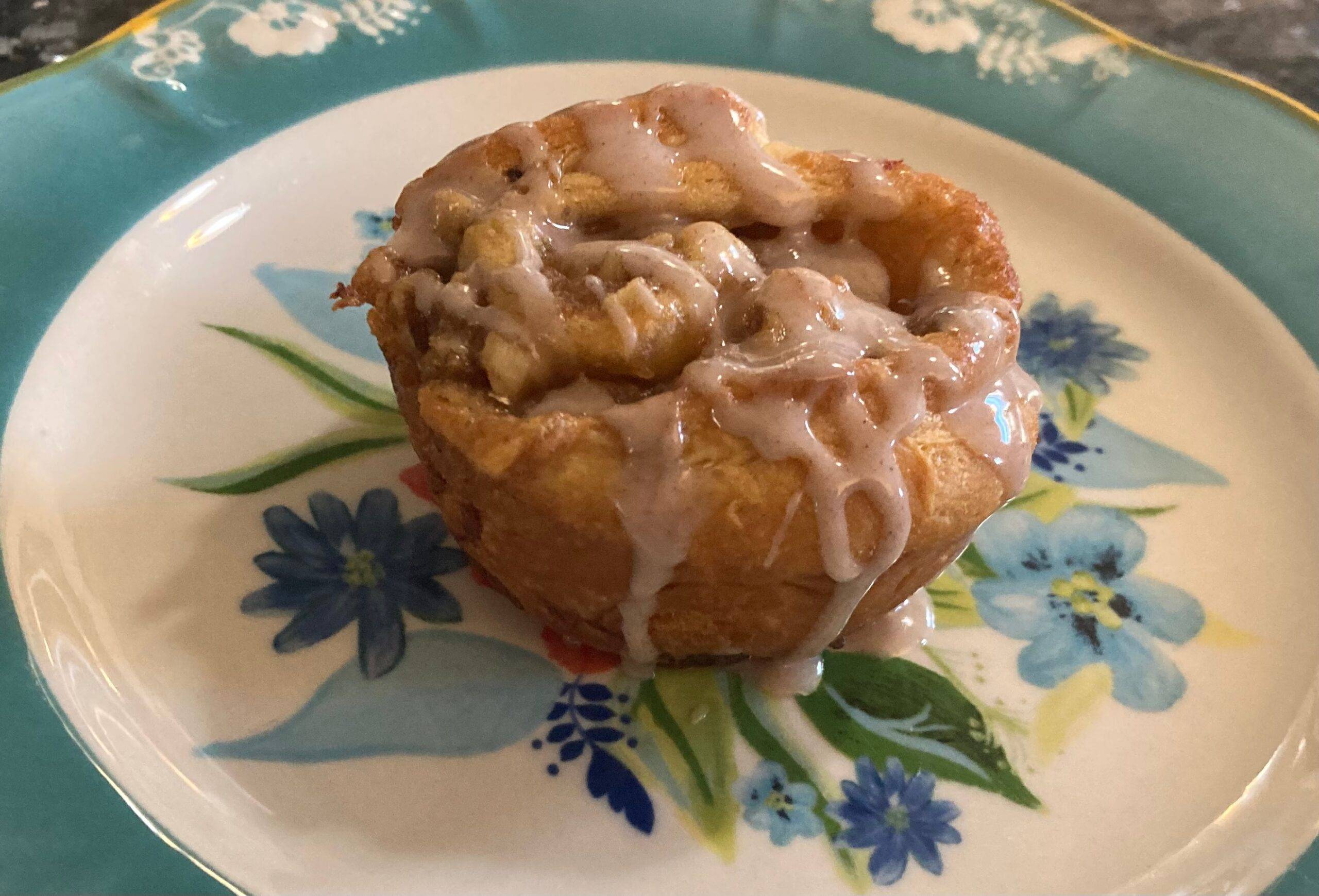 Easy Bananas Foster Cinnamon Rolls (made with crescent rolls) Out of