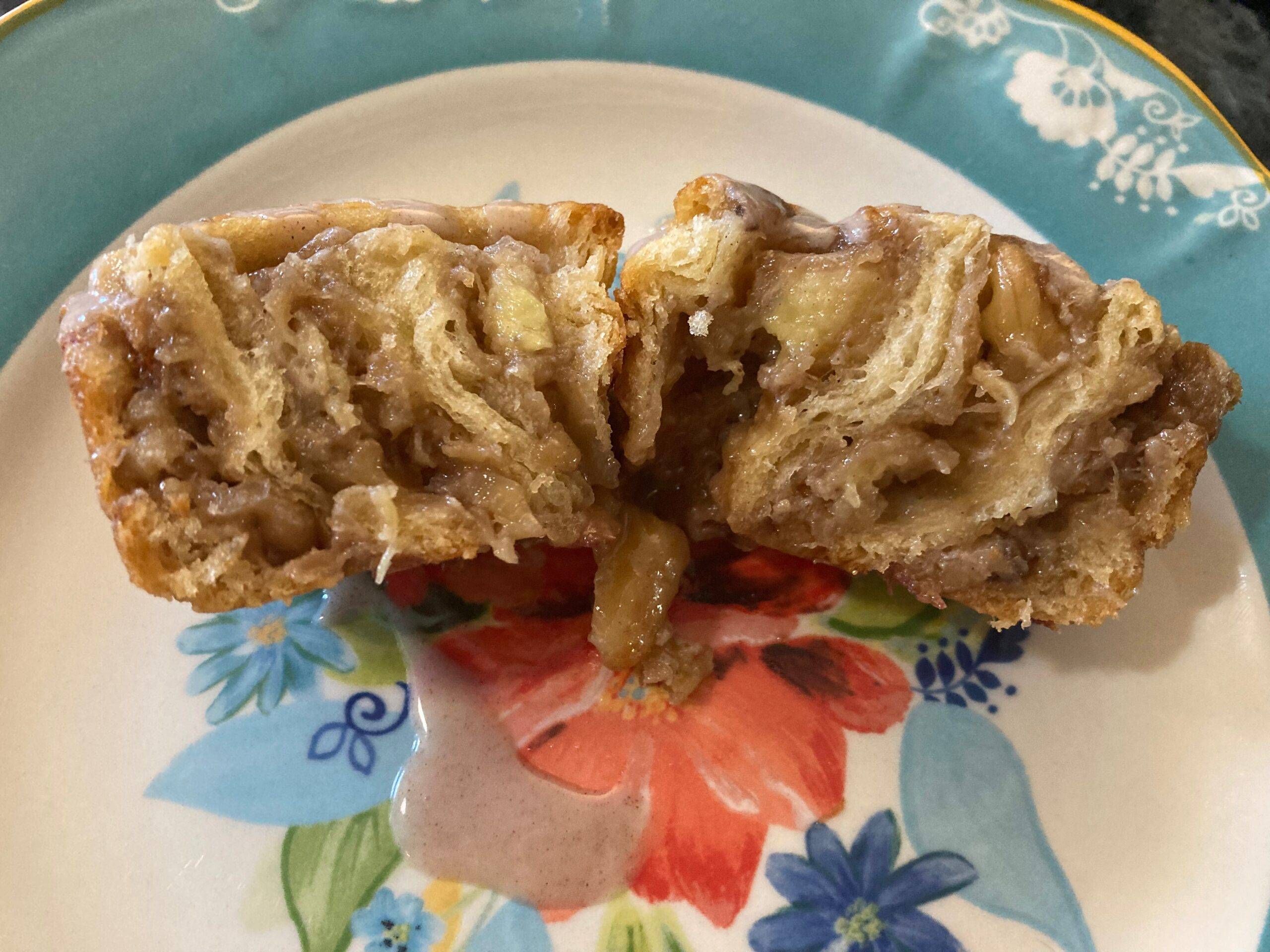 Easy Bananas Foster Cinnamon Rolls (made with crescent rolls) Out of