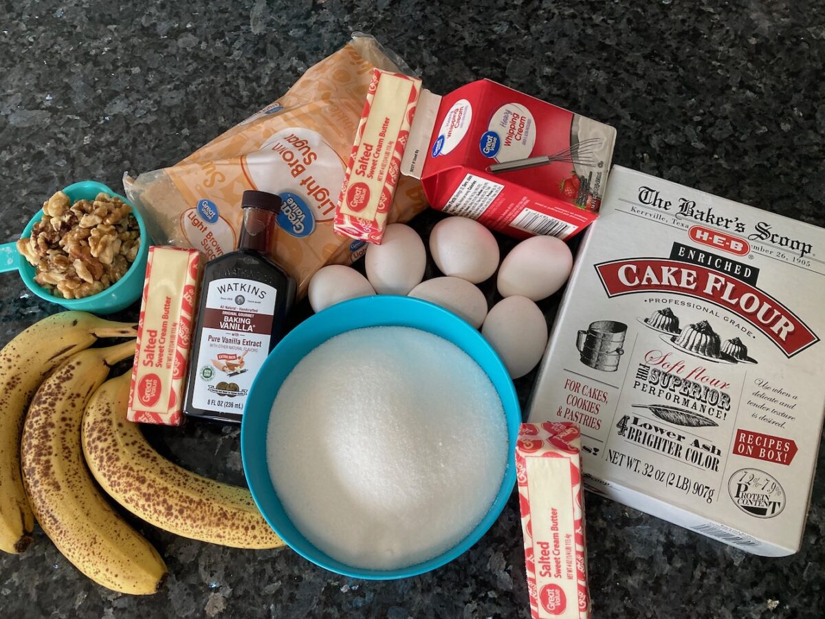 Bananas Foster Pound Cake (from scratch) Out of the Box Baking