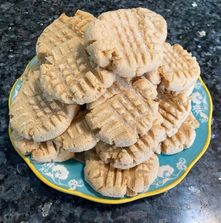 Peanut Butter Cake Mix Cookies (doctored white cake mix)