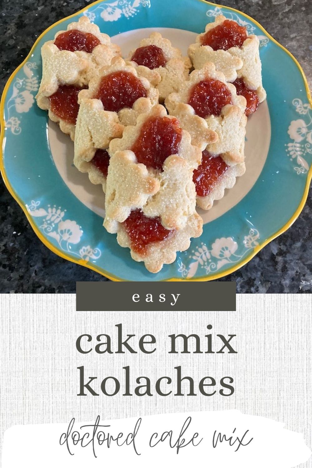 Cake Mix Kolaches (doctored cake mix) Out of the Box Baking