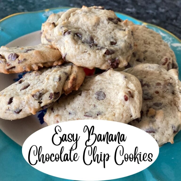Easy Banana Chocolate Chip Cookies