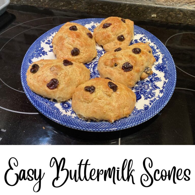 Easy Buttermilk Scones (with clotted cream)
