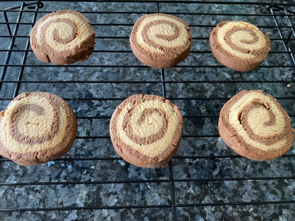 Chocolate Peanut Butter Pinwheels from Out of the Box Baking.com