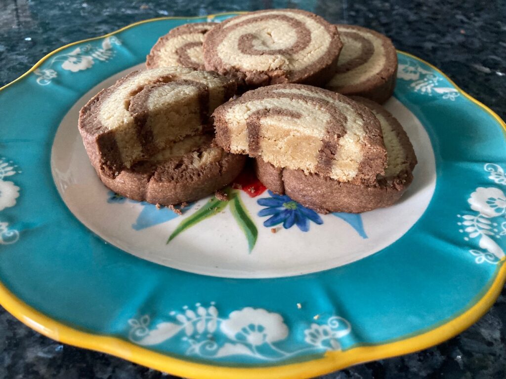 Chocolate Peanut Butter Pinwheels from Out of the Box Baking.com