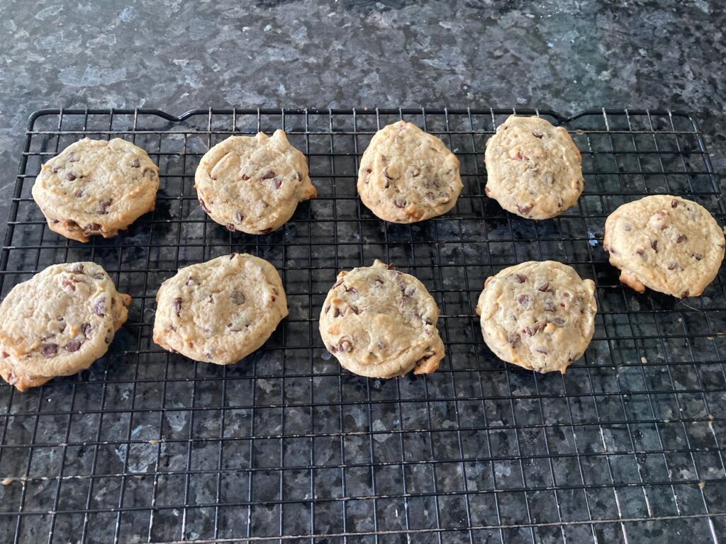 Easy banana chocolate chip cookies from out of the box baking.com