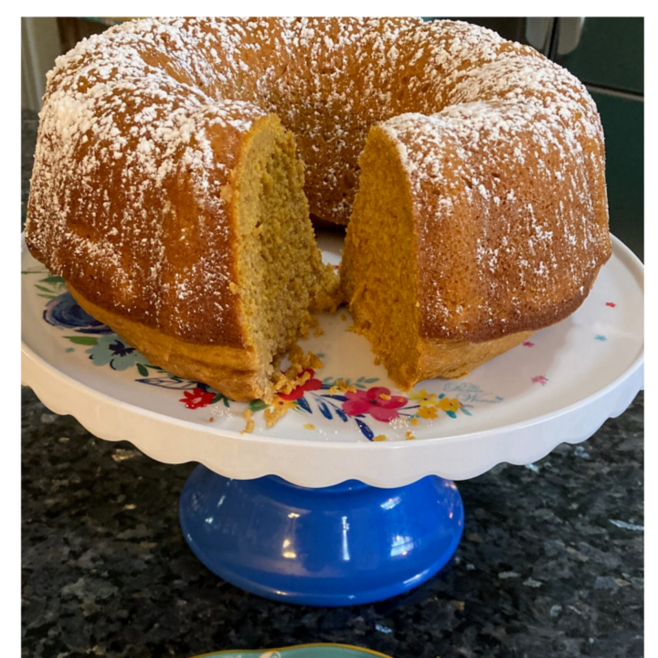 Easy Pumpkin Spice Bundt Cake (4-Ingredient Doctored Cake Mix Recipe)