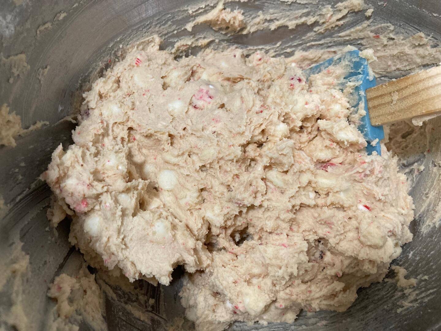 White Chocolate Candy Cane Cookies (two ways) from Out of the Box Baking.com.