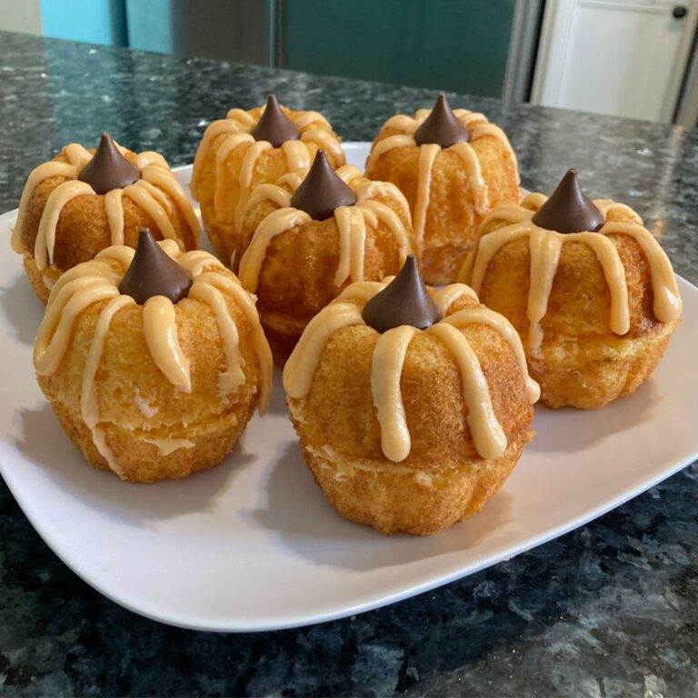 Easy Bundt Cake Pumpkins (with Hershey's Kisses)
