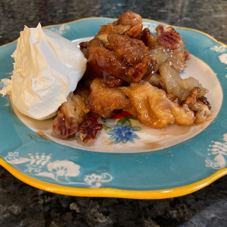 Apple Pie Cobbler with Crescent Rolls