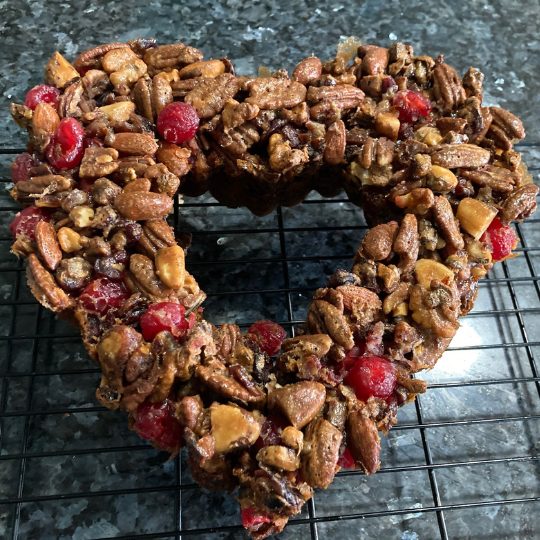 Festive Fruitcake (Depression Era Fruit and Nut Cake) Out of the Box