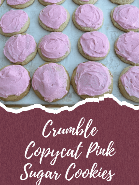 crumbl copycat pink sugar cookie