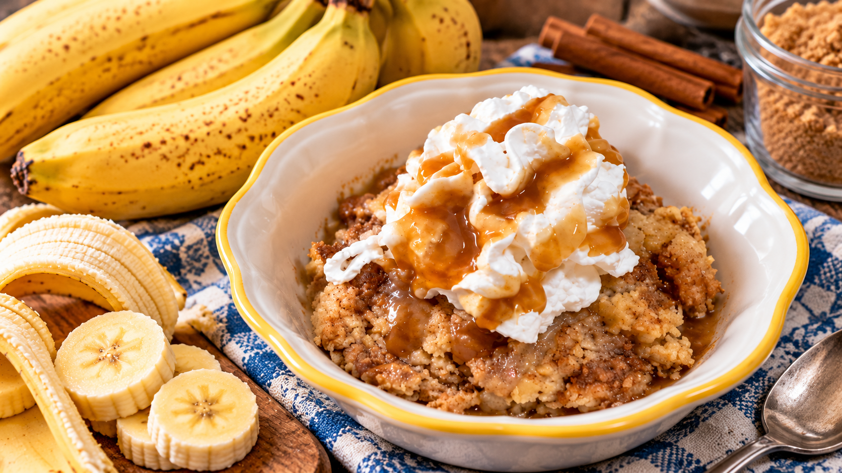banana dump cake