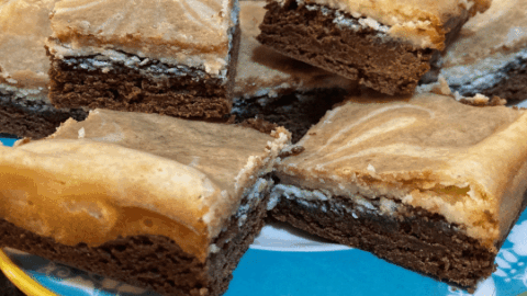 Image for Easy Cappuccino Cheesecake Bars (Doctored Cake Mix)