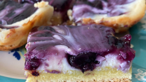Image for Luscious Lemon Blueberry Bars (Doctored Cake Mix)