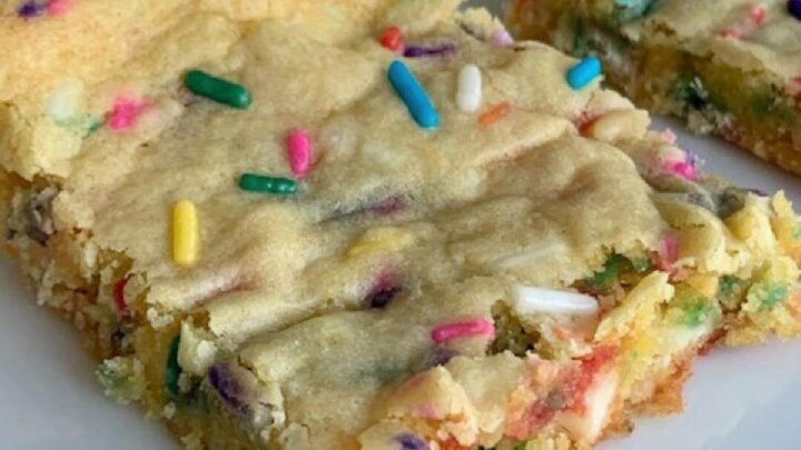 Image for Funfetti Cookie Bars - Start with a Cake Mix
