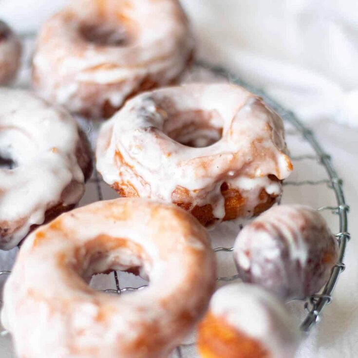 Image for Cinnamon Roll Donuts Recipe - Easy Fried Donut